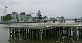 Image 18Helicopter landing at London Heliport, a jetty constructed in the River Thames in Battersea.