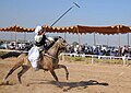 Malik Ata riding on Grey Cloud at Chakri (Rwp) Mela