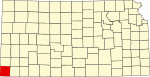 State map highlighting Morton County