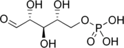 Formula di struttura del ribosio 5-fosfato