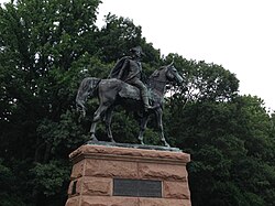 The Anthony Wayne statue in Valley Forge