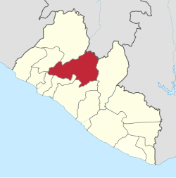 Location in Liberia