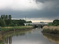 Viaduc surplombant la Dyle à Malines.