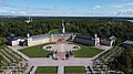 Karlsruhe Palace, drone view from front