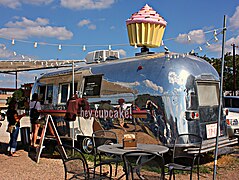 Airstream cupcake shop.