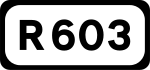 R603 road shield}}