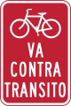 R5-1b Wrong way (cyclists)