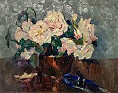 c. 1915, Fleurs dans un vase, huile sur panneau, 43 x 56 cm, collection privée