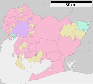 豊山町位置図