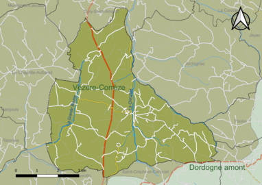 Carte en couleur présentant le(s) SAGE couvrant le territoire communal