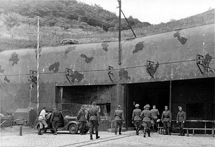 Visita de l'ouvrage de l'Hackenberg pel Generalleutnant Kurt Daluege