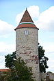 Kegeldach auf Turm