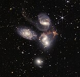 Stephan's Quintet (NIRCam/MIRI composite)