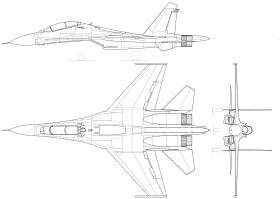 vue en plan de l’avion