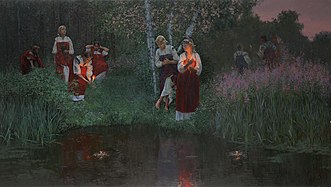 Ivan Kupala. Adivinhação pelas Grinaldas, Сolecção privada