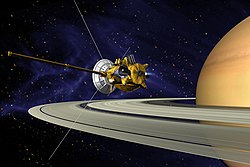 Cassini går in i bana runt Saturnus 2004