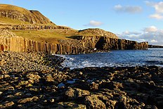 Basaltsøjler i Kúlugjógv ved Froðba