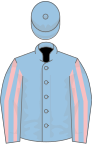 Light blue, brown stripe and armlets