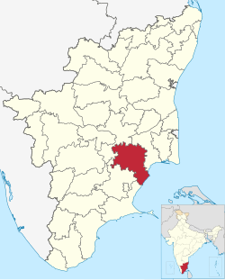 Location in Tamil Nadu