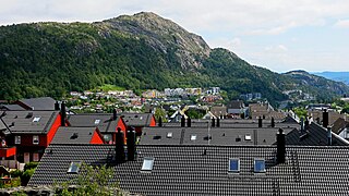 View from Olsvik towards Lyderhorn