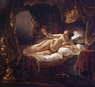 Danaë door Rembrandt, 1636