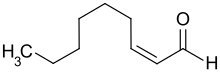 Strukturformel von (Z)-2-Nonenal