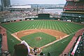 Riverfront Stadium during a Cincinnati Reds game vs. the New York Mets on April 27, 2001.