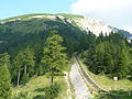 Blick auf das Schneebergmassiv