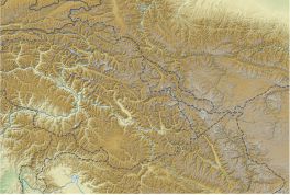 Map showing the location of Bilafond Glacier