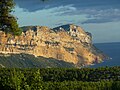 Cap Canaille vu depuis le col de la Gardiole.