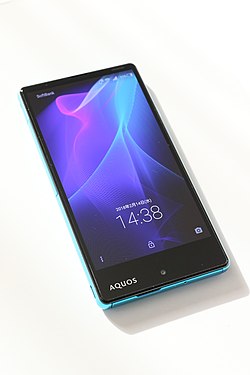 AQUOS_Xx2_mini_Blue_front_bottom-left