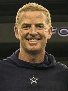 Jason Garrett head shot in a Dallas Cowboys jersey