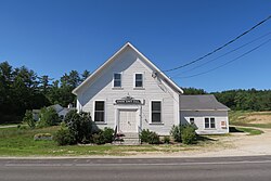 Epsom Town Hall, listed on the New Hampshire State Register of Historic Places