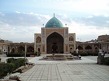 An image of the Front view of Jameh Mosque of Zanjan