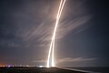 Launch and landing traces of Falcon 9 Flight 20, from launch pad SLC-40 to landing pad LZ-1