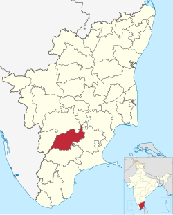 Location in Tamil Nadu