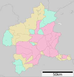 Prefettura di Gunma – Mappa