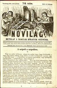 A lap első számának címoldala 1857. február 22-én