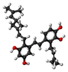 Ball-and-stick model of pawhuskin A