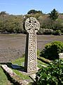 Image 35The cross on the grave of Charles Bowen Cooke, St Just in Roseland (from Culture of Cornwall)