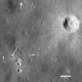 Tapak mendarat Apollo 14, fotograf 2009 oleh Lunar Reconnaissance Orbiter