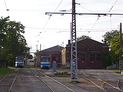 Dépôt de tram à Kopli.