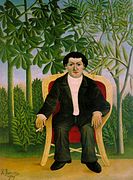 Henri Rousseau, 1909, Portrait of Joseph Brummer, oil on canvas, 116 x 88.5 cm (45.7 x 34.8 in), private collection