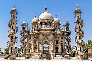 Außenwendeltreppen in Junagadh, Indien