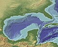 The Gulf of Mexico in 3D perspective