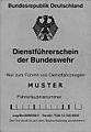 Dienstführerschein der Bundeswehr