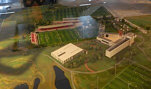 Modell des Caixa Futebol Campus vom Oktober 2015