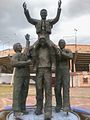 Monument to bull fighter César Rincón