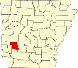 Locatie van Pike County in Arkansas