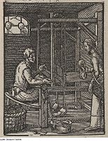 „Der Weber“ im „Ständebuch“ des Jost Ammann, 1568